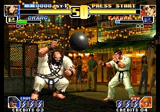 The King of Fighters '99 gameplay screenshot on Neo Geo
