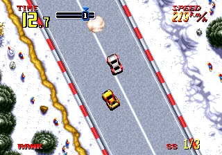 Thrash Rally gameplay screenshot on Neo Geo