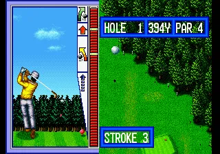 Top Player's Golf gameplay screenshot on Neo Geo