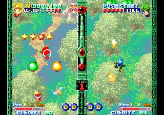 Twinkle Star Sprites gameplay screenshot on Neo Geo