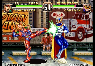 Voltage Fighter Gowcaizer gameplay screenshot on Neo Geo