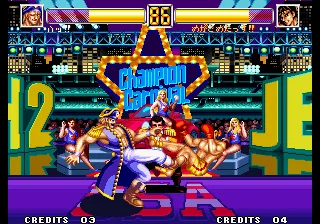 World Heroes 2 Jet gameplay screenshot on Neo Geo