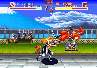 World Heroes gameplay screenshot on Neo Geo