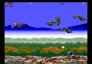 Zed Blade gameplay screenshot on Neo Geo