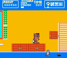 A Week of Garfield gameplay screenshot on NES