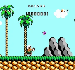 Adventure Island 3 gameplay screenshot on NES