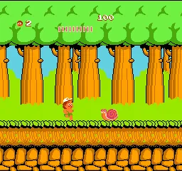Adventure Island Classic gameplay screenshot on NES