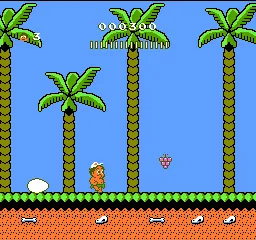 Adventure Island II gameplay screenshot on NES