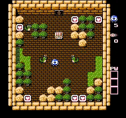 Adventures of Lolo 2 gameplay screenshot on NES