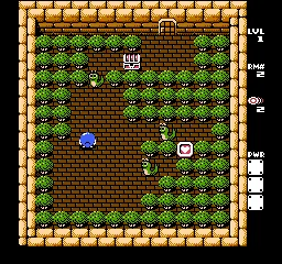 Adventures of Lolo 3 gameplay screenshot on NES
