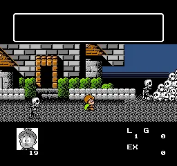 Akuma-kun gameplay screenshot on NES