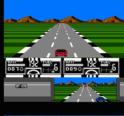 Alex DeMeo's Race America gameplay screenshot on NES