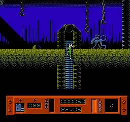 Alien 3 gameplay screenshot on NES