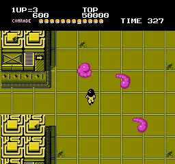Alien Syndrome gameplay screenshot on NES