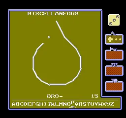 Anticipation gameplay screenshot on NES