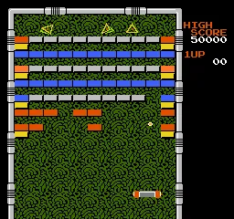 Arkanoid gameplay screenshot on NES