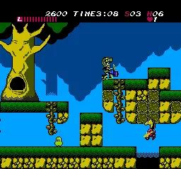Athena gameplay screenshot on NES