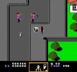 Back to the Future gameplay screenshot on NES