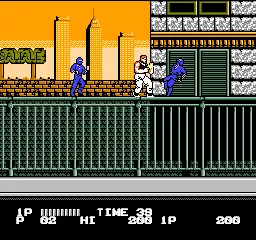 Bad Dudes Vs. DragonNinja gameplay screenshot on NES