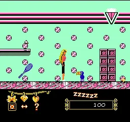 Barbie gameplay screenshot on NES