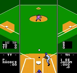 Baseball Stars 2 gameplay screenshot on NES