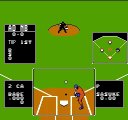 Baseball Stars gameplay screenshot on NES