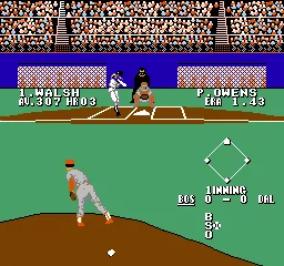 Bases Loaded 3 gameplay screenshot on NES