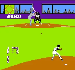 Bases Loaded gameplay screenshot on NES