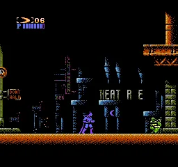 Batman: The Video Game gameplay screenshot on NES
