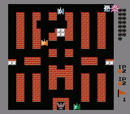 Battle City gameplay screenshot on NES