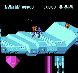 Battletoads & Double Dragon gameplay screenshot on NES