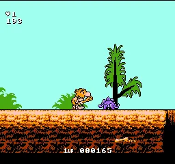 Big Nose the Caveman gameplay screenshot on NES