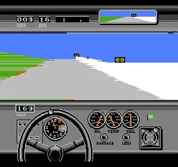 Bill Elliott's NASCAR Challenge gameplay screenshot on NES