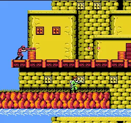 Bionic Commando gameplay screenshot on NES