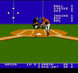 Bo Jackson Baseball gameplay screenshot on NES