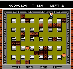 Bomberman II gameplay screenshot on NES