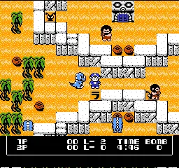 Booby Kids gameplay screenshot on NES