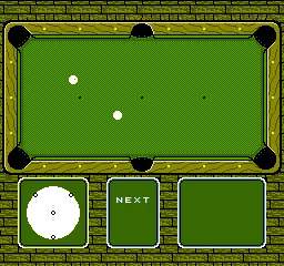 Break Time: The National Pool Tour gameplay screenshot on NES