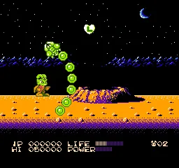 Bucky O'Hare gameplay screenshot on NES