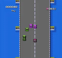Bump 'n' Jump gameplay screenshot on NES