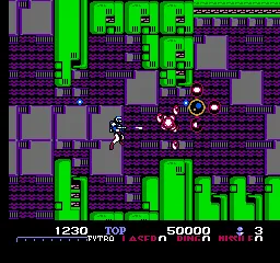 Burai Fighter gameplay screenshot on NES