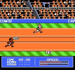 Capcom's Gold Medal Challenge '92 gameplay screenshot on NES