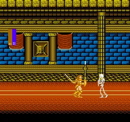 Castle of Dragon gameplay screenshot on NES
