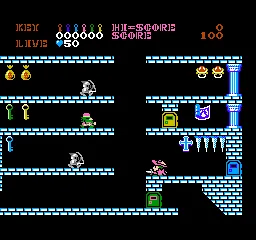 Castlequest gameplay screenshot on NES