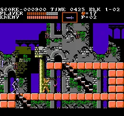 Castlevania III: Dracula's Curse gameplay screenshot on NES