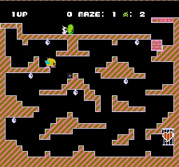Chack'n Pop gameplay screenshot on NES
