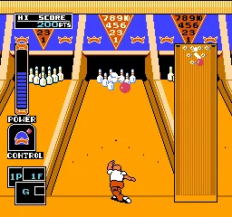 Championship Bowling gameplay screenshot on NES