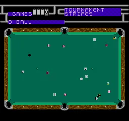 Championship Pool gameplay screenshot on NES