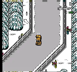 Championship Rally gameplay screenshot on NES
