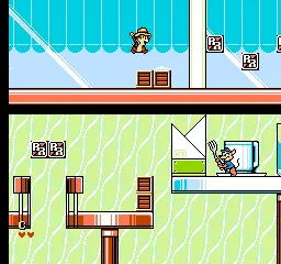 Chip 'n Dale Rescue Rangers 2 gameplay screenshot on NES